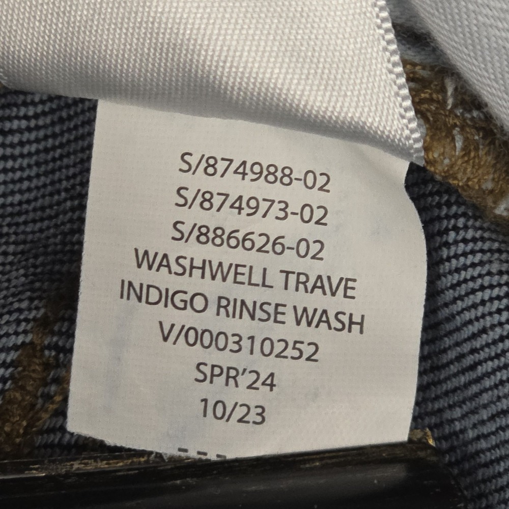 Banana Republic Mens Travel Jeans 33x34 (32") Slim Straight Fit Denim Dark Blue - Picture 7 of 12